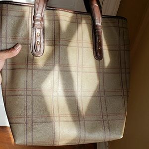 Plaid Liz tote vintage